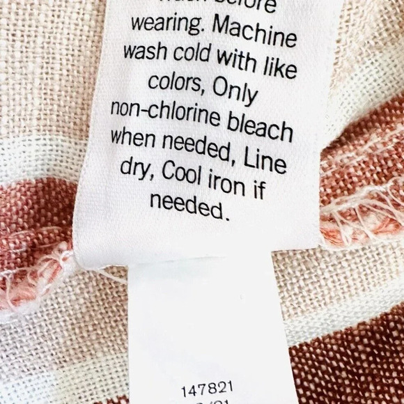 NWT SONOMA Women Mid Rise Pockets Ultra Waistband Striped Shorts Plus Size 2X - Picture 5 of 6